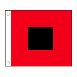 US Storm Signal Hurricane flag (NO. 2: 36 in. x 36 in.)