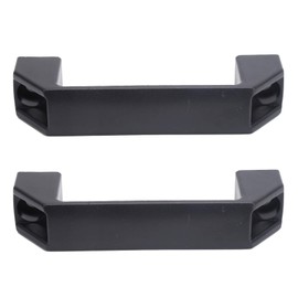 2 Piece U Shape Handle Black Industrial Style Cabinet Door Handles Industrial Equipment Handle for Distribution Box Control Cabinet Control Cabinet Cabinet 8.5mm Diameter Mounting Hole (120mm)