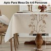 7CDXD Manteles para Mesa Rectangular,Mantel Rectangular,Mantel de Lino Tela rústica