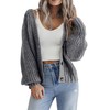HOTOUCH Cardigans for Women UK Short Chunky Cardigan Long Sleeve