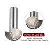 sourcing map 1pcs Router Bit Core Box 1/2 Shank 1