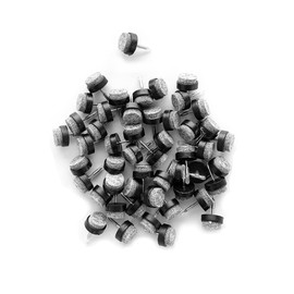 LIKERAINY Non-Slip Felt Pad Felt Pad Felt Gliders with Nail Diameter 17 x 9 mm for Wooden Furniture Parquet Gliders DIY Furniture Gliders Chair Gliders Floor Gliders Floor Protection Scratch