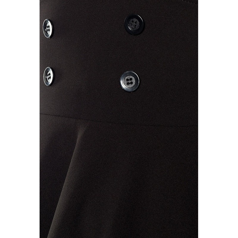 Belsira Circle Skirt Medium-Length Skirt Black XXL