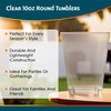 Blue Sky Clear 10oz Disposable Round Tumblers (16-Pack) | Durable