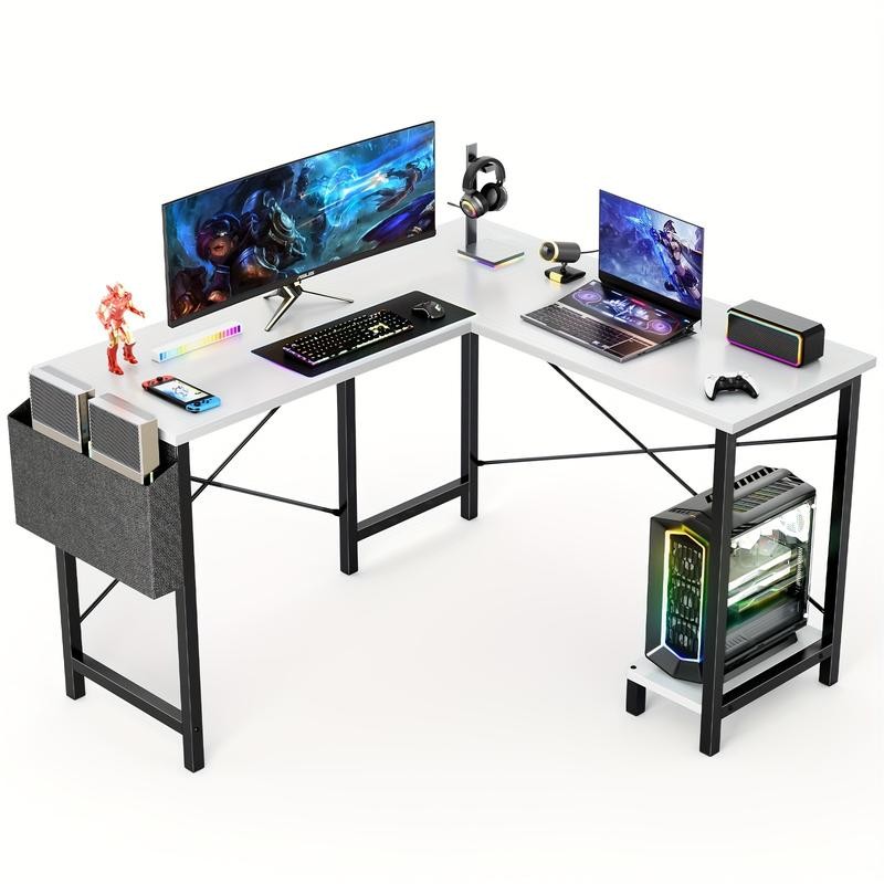 New L shaped Computer Desk Gaming Table Pc Laptop Workstation