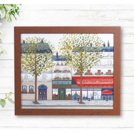 Olympus Thread Olympus Thread Embroidery Kit Cross Stitch Onoe Megumi European Landscape ~ Journey Through Four Seasons ~ Maronnier Colored City of Paris 7578 *Frame W-42 sold separately