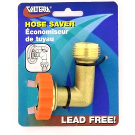 Valterra RV Motorhome Trailer Brass 90° Elbow Lead-Free Hose Saver Valterra A01-0020VP