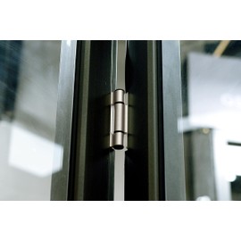 Richelieu Hardware 51821NBR 3-1/2" Full Mortise Adjustable Spring Hinge, 3 1/2-inch (89 mm), Brushed Nickel