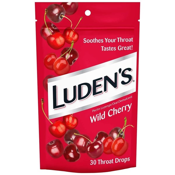 Luden's Throat Drops-Wild Cherry-30 ct, 2 pk