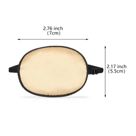 Skylety 3 Pieces Silk Eye Patch Medical Eye Patch for Adult Women Elastic Lazy Adjustable Single Eyepatch with Elastic Strap(Black, Champagne, Peach)