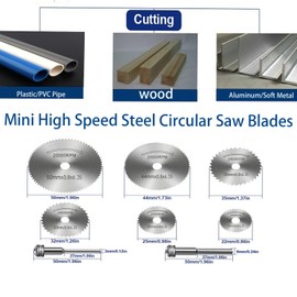 DAJING HSS Cutting Wheel Set for Rotary Tools – 6-Piece Discs for Wood, Plastic & Metal Cutting