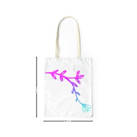 Bonamaison Bedruckte Einkaufstasche, Wiederverwendbare, Tasche, Faltbar, Stofftasche mit Zwei Langen Henkeln, Größe: 48x55 Cm