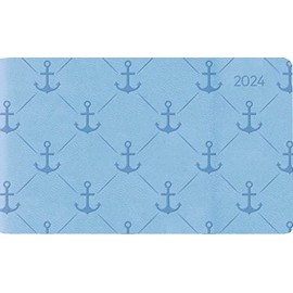 Ladytimer To Go Deluxe Sky 2024 Pocket Calendar 15.3 x 8.7 cm Tucson Cover with Embossed Motif Weekly 128 Pages Alpha Edition