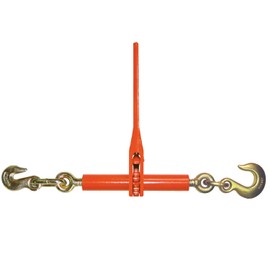 VULCAN Load Binder with Grab and Slip Hooks - Ratchet Style - 6,600 Pound Safe Working Load (Works with 5/16 Inch or 3/8 Inch Grade 70 Chain)