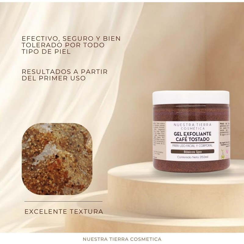 Gel Exfoliante De Café Tostado Anti-celulitis 250ml