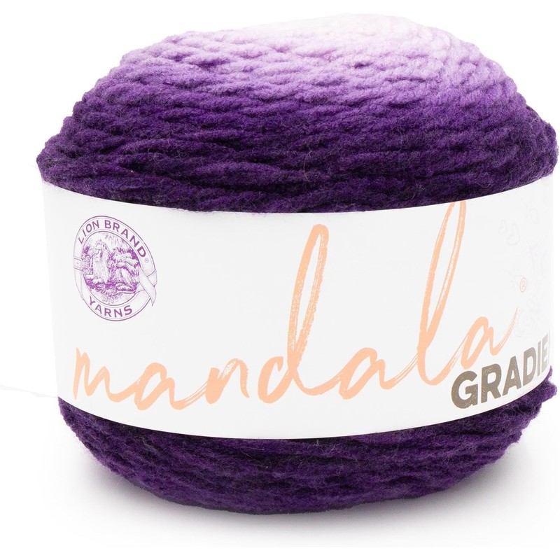Lion Brand Yarn - Mandala Gradient - 6 Pack (Purple)