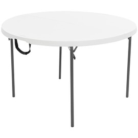 Lifetime Light Commercial Fold-in-Half Round Table, 4-Foot