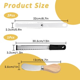 KPSRFG 4Pcs Cheese Cutter with Wire, Cheese Slicers for Block Cheese, Cheese Grater, Semi-Hard Cheese Butter Plastic Multifunctional Butter Curler Tool Cheese Slicers for Block Cheese