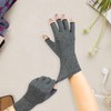 2 Pcs Arthritis Gloves,Open Fingertip Compression Gloves, Unisex Fingerless,Applicable To