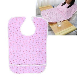 . life Adult Bib,Double Layer Clothing Bib with Crumb Catcher,Mealtime Eating Bib,Waterproof Adult Elder Mealtime Bib,Reusable and Washable Bib for Elder Disabled Women
