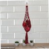 SHOWERORO Cotton Rope Basket Hanging Produce Basket Macrame Fruit Vegetable