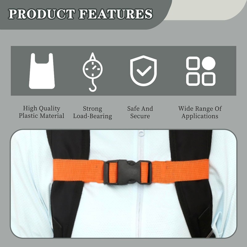 10PCS Plastic Buckles 20MM 25MM, Quick Side Release Clips Quick