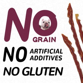 PAWUP Duck Jerky Strips Dog Treats, Training Treats for Dogs w/Taurine, Low Fat, Natural Duck Jerky Cuts, 12.5 oz