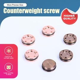 BoltonGolf Wrench for Titleist Putter Screws Replacement Weight Digital Counterweight Screws Club Parts 10g/15g/20g/25g/30g/35g/40g. (Rose Gold, 2 pcs 40g)