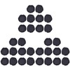 Mobestech 30pcs Headset Cover Black Earmuff Cushions for Headphones Dustproof