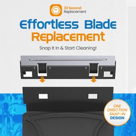 Flipper Standard Aquarium Algae Remover for Fish Tank Cleaner Replacement Blades, Pack of 2 - Glass Scraper Blades for Cleaning Kits - Water Cleaning Accessory