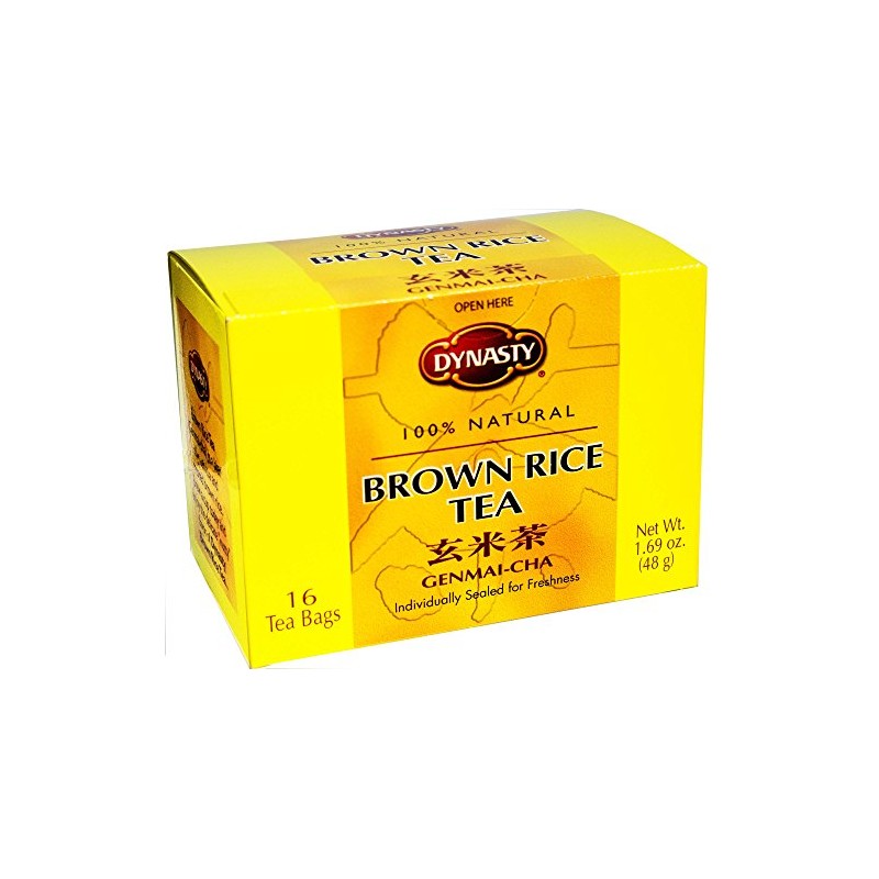 Dynasty Roasted Rice Genmai-Cha Tea, 96 Count, Pack Of 6