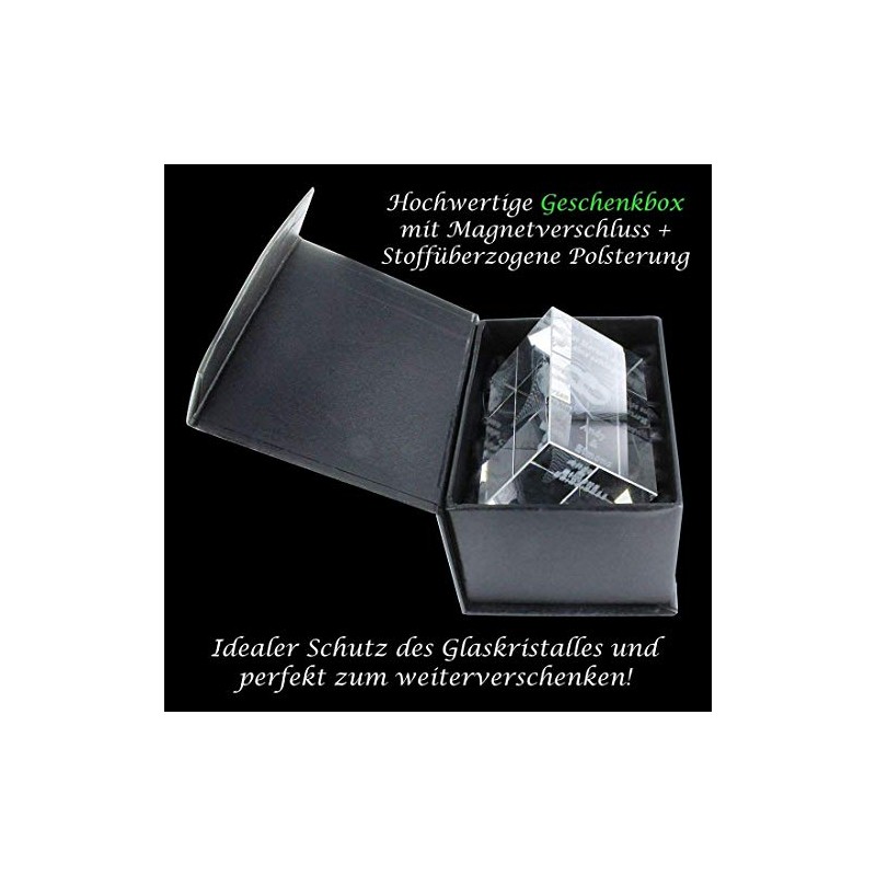 VIP-LASER 3D Glass Cube Hamburg I Michel