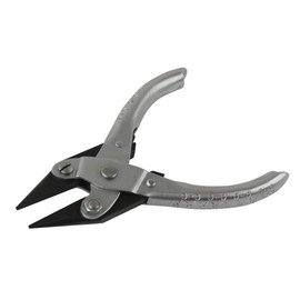 Half Round and Flat Nose Parallel Action Pliers Jewelry Repair Making Metal Forming Tool