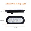 NPAUTO 6" Oval LED Trailer Lights 24 White LED Reverse