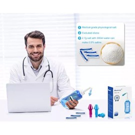 Maoever Neti Pot Nasal Wash Bottle Nose Sinus Pressure Rinse Cleaner Nasal Irrigation
