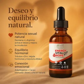 Gotas Biomix Energy Vital para Energía, Deseo y Vitalidad con Maca y Magnesio