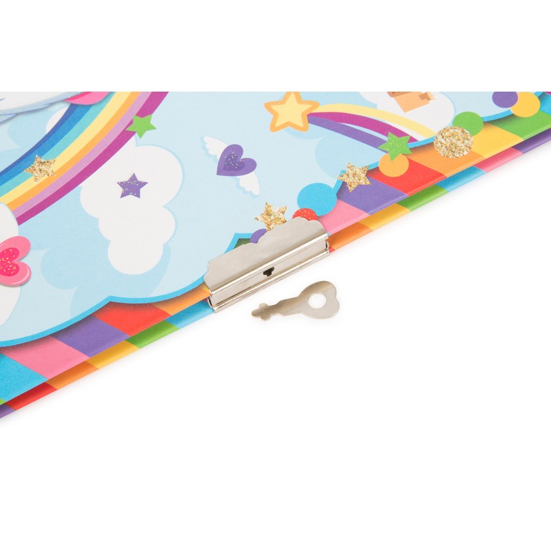 Michel-Toys Unicorn Diary, Cardboard, Multicolour, 18 x 13.5 x 1