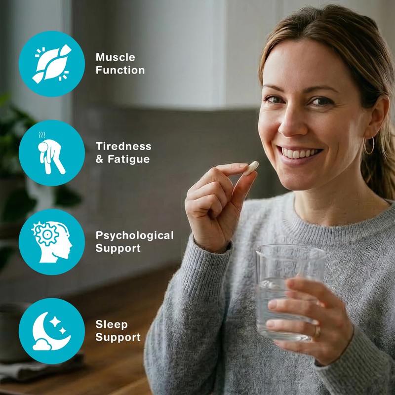 Magnesium Glycinate Capsules 2100mg with Vitamin B6 | High Strength