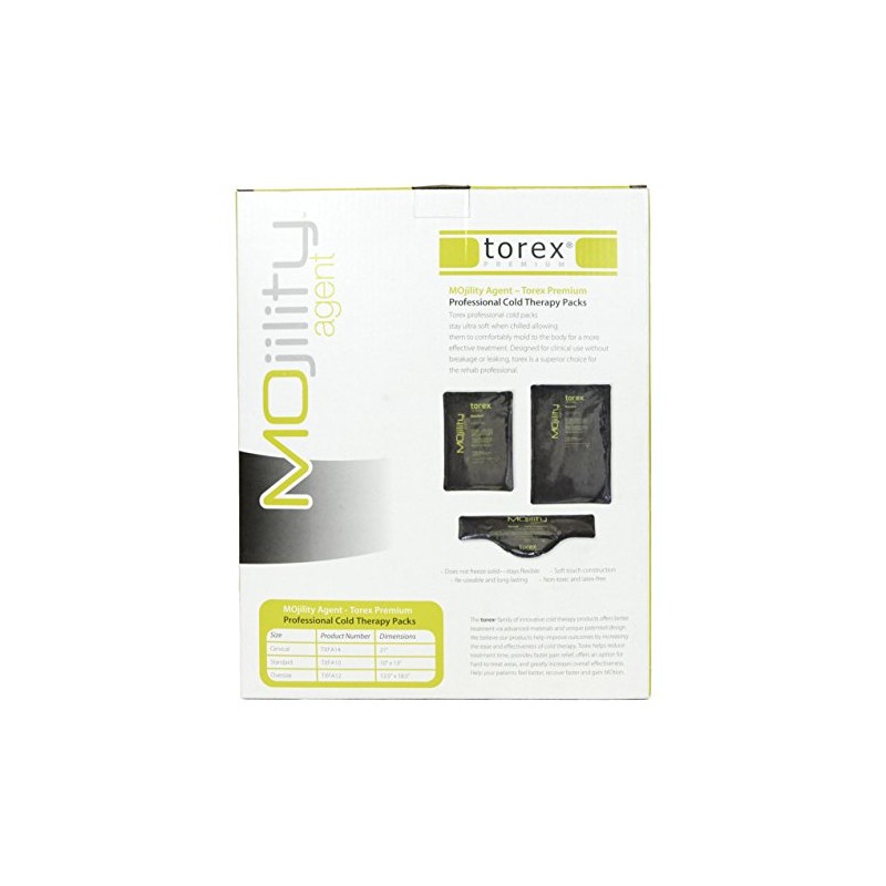 Torex Cold Pack Black Oversize 12.5 x 18.5 inches, Durable