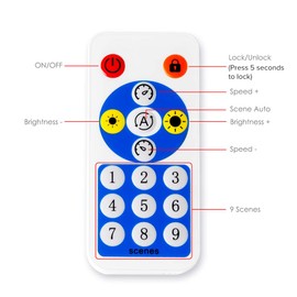 BTF-LIGHTING WS2812B 1903 Built-in Mic Music SP601E Bluetooth Controller with Dual Signal Output Ports for LED Module Pixel Strip Light Andriod iOS APP /3 Keys Button/RF Remote Control