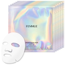 FEMMUE (ファミュ) Dream Glow Mask PF [Firmness] Citrus Face Pack Face Mask Individually Wrapped Moisturizing Genuine Japanese Product 1.01 fl oz (30 mL) × 6 pieces
