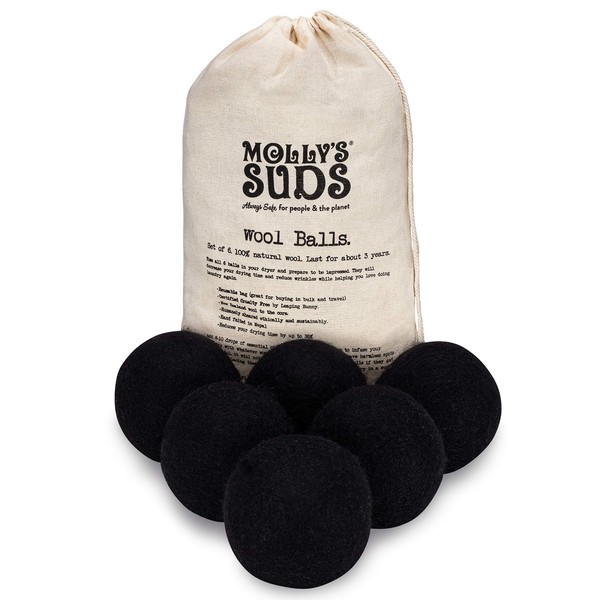 Molly's Suds Wool Dryer Balls | XL, Premium Organic Fabric