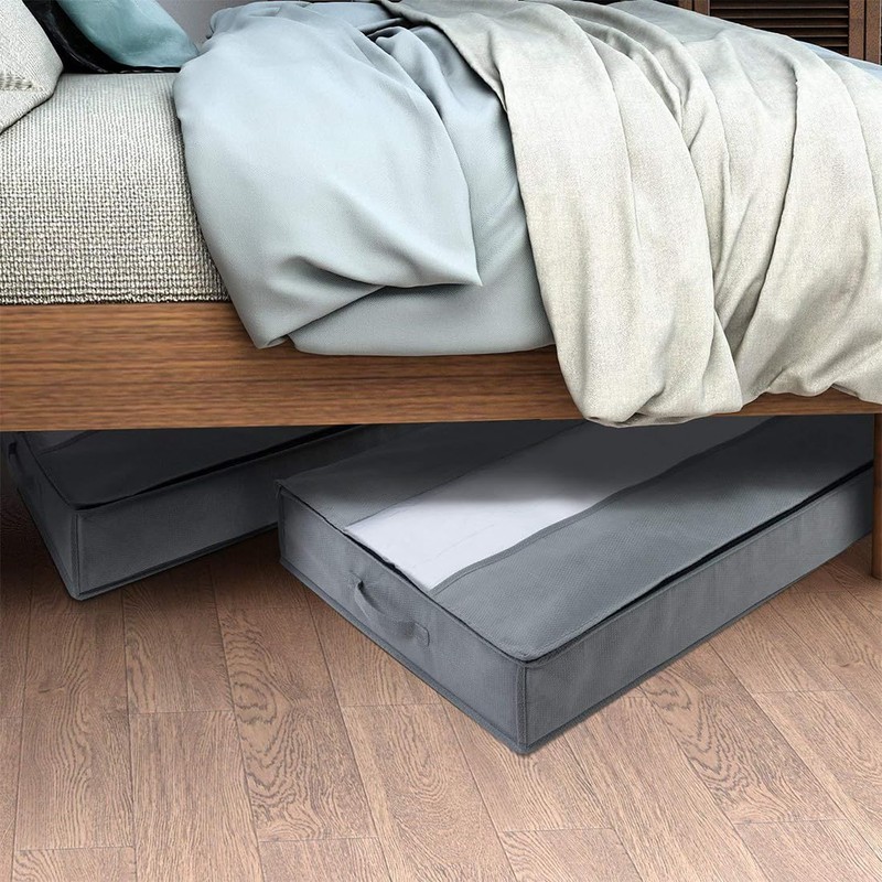 YUEcthynous Pack of 2 Premium Underbed Storage Containers for Under