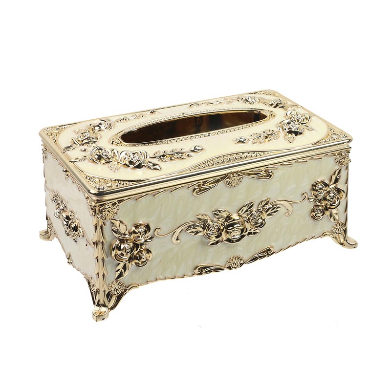 Geesatis Tissue Box Cover, Rectangle Tissue Box Holder, Rectangular Napkin
