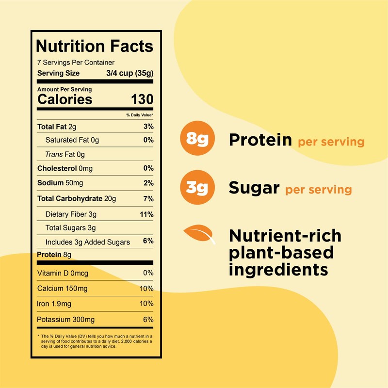 Protein and Gluten-Free Breakfast Cereal by Three Wishes (1-Pack) -