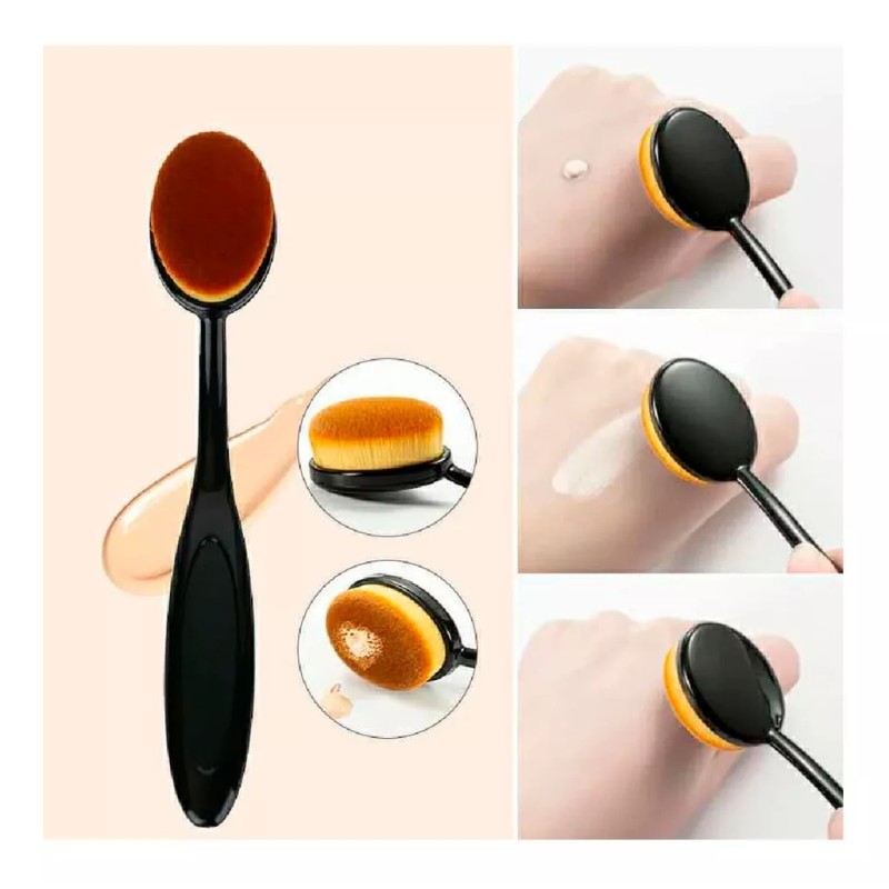 Make Up 10 Brochas Profesional Maquillaje Difuminar Kabuki Alta Cali