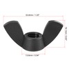 sourcing map Pack of 12 M8 Wing Nuts Nylon Butterfly