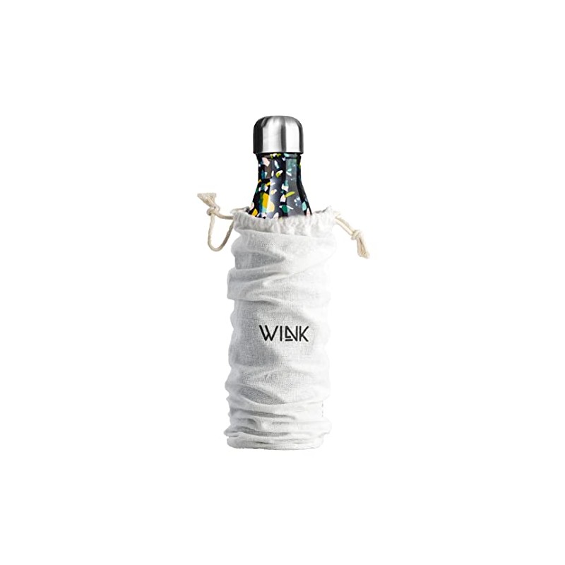 Wink Stainless Steel Thermal Flask with Cotton Bag, Thermos Flask,