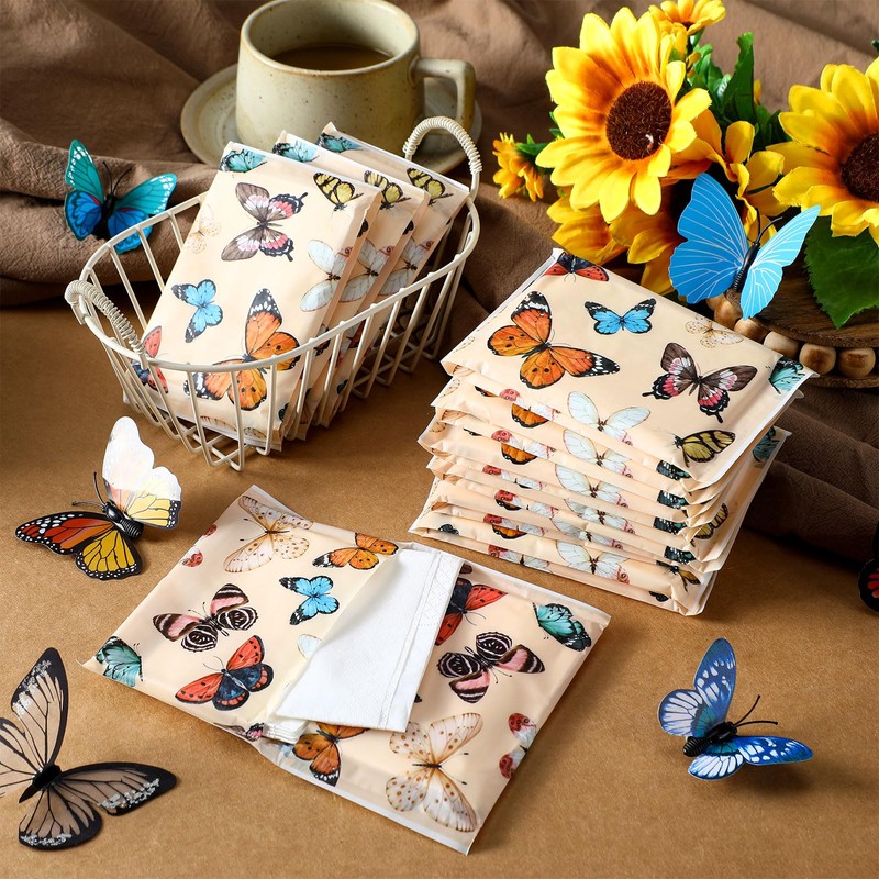 Geyee 50 Packs Facial Tissue Travel Packs Disposable Pocket Tissues