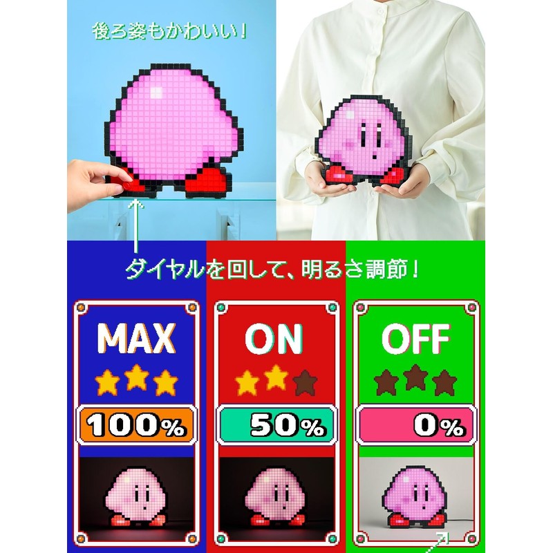 CCP Kirby Super Deluxe Dot Light Caranics Series KH-RL85-HKB